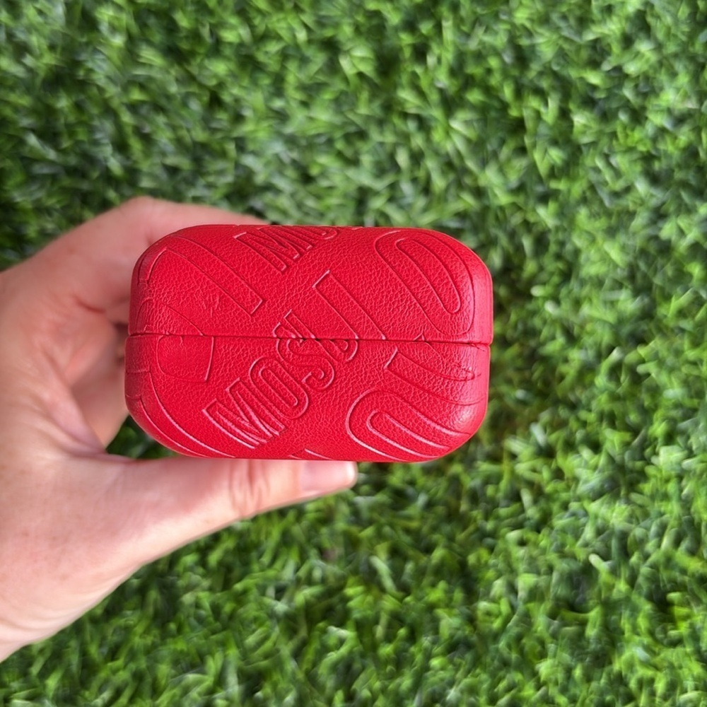 LOVE MOSCHINO Luxury Designer Hard Shell Red Sunglass Eyeglass Case - Picture 5 of 7